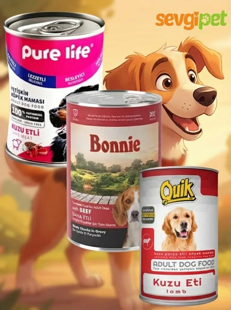 SVGPT 3'lü Köpek Konserve Maması 400gr