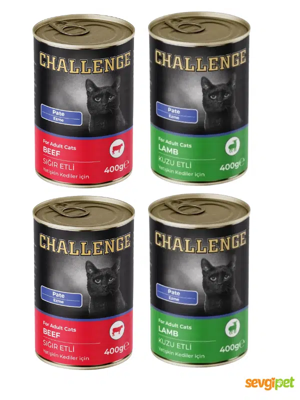 CHLLNGE 6'lı Mix Paket Kedi Konservesi (6 x 400 Gr)