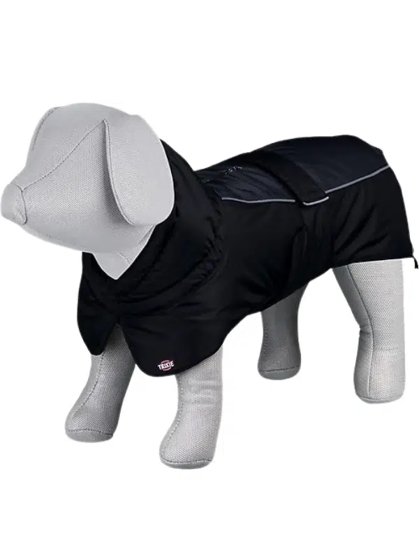 TRXIE 45 cm Siyah/Gri Köpek Paltosu - XS