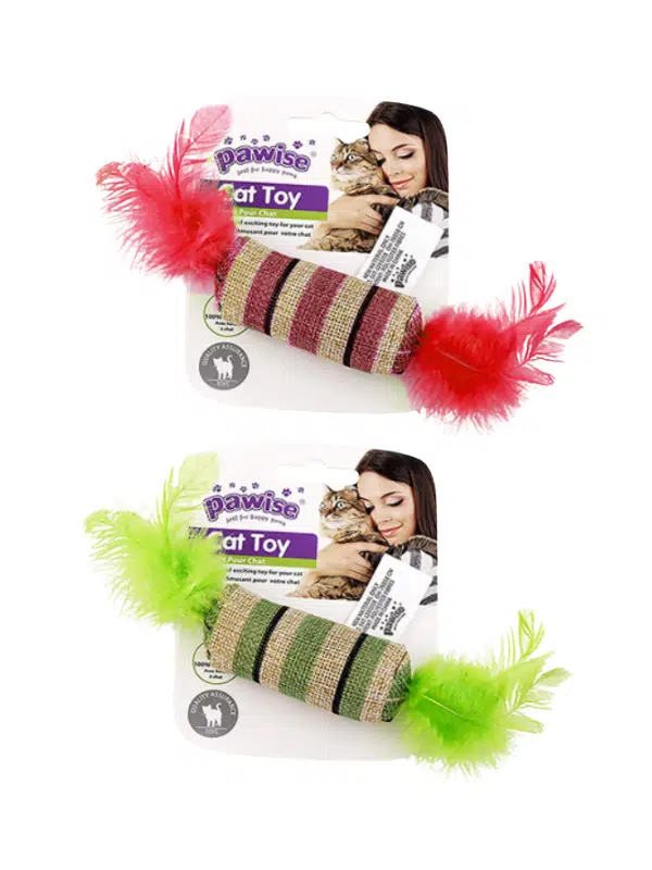 PWSE Striped Cat Toy Şeker Tasarımlı Kedi Oyuncağı (Karışık Renk Gönderimli)
