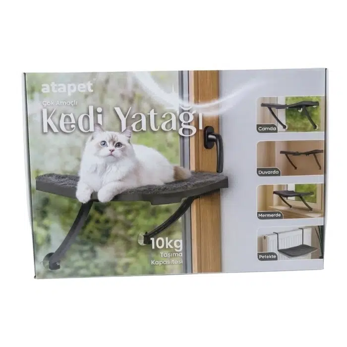 Vantuzlu Cam ve Duvar Kedi Yatağı