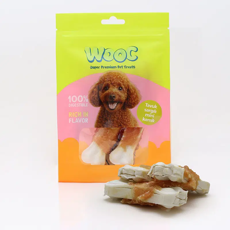 Wooc Tavuk Sargılı Mini Kemik Köpek Ödülü 75 Gr