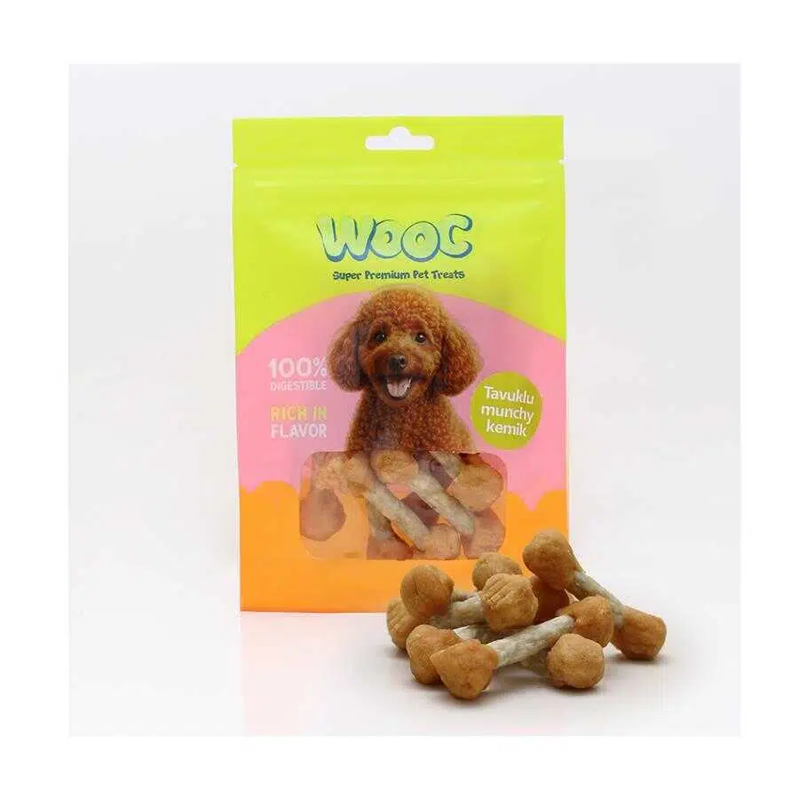 Wooc Tavuklu Munchy Kemik Köpek Ödül Maması 75 Gr
