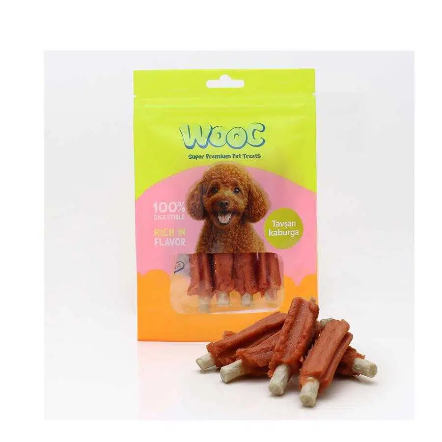 Wooc Tavşan Kaburga Köpek Ödül Maması 75 Gr