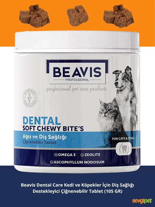 Dental Care Kedi ve Köpekler İçin Diş Sağlığı Destekleyici Çiğnenebilir Tablet (105 GR)