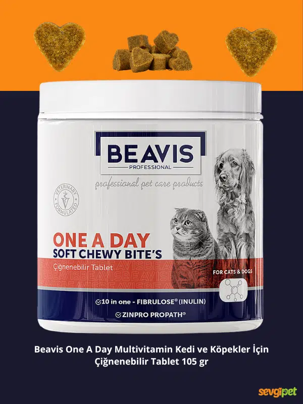 One A Day Kedi ve Köpekler İçin Multivitamin ve Mineral Çiğnenebilir Tablet (105 GR)