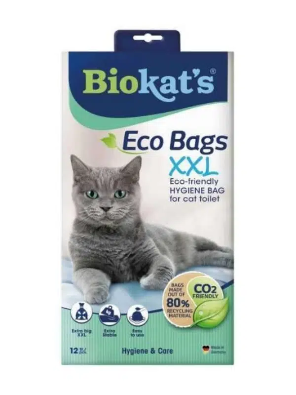 BIOKTS XXL Kedi Kumu Hijyen Torbası (12'li Paket)