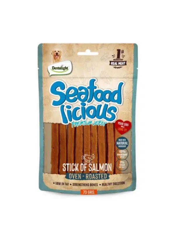 DNTLGHT Deniz Ürünleri Somonlu Çubuk (Stick) Köpek Ödül Maması 70 GR
