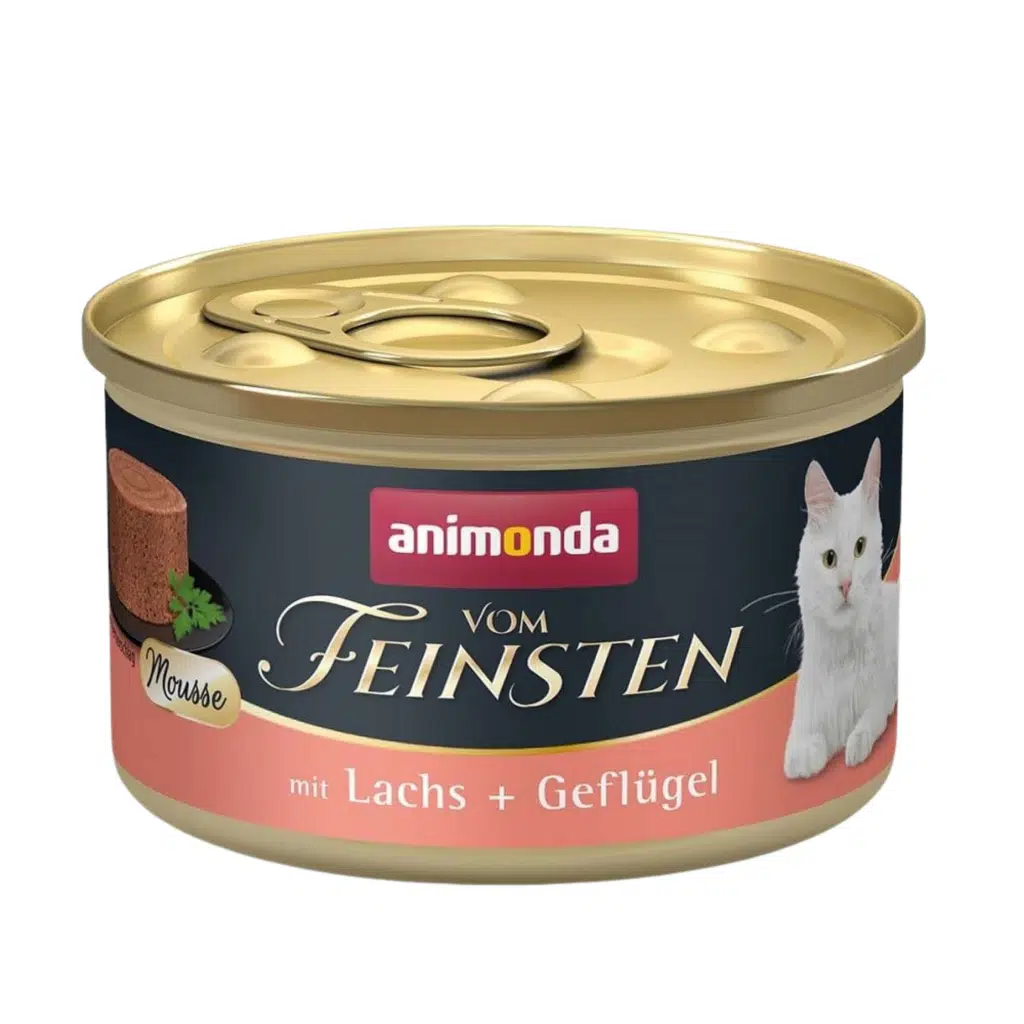 Vom Feinsten Somonlu ve Kümes Hayvanlı Yetişkin Kedi Konservesi 85 GR