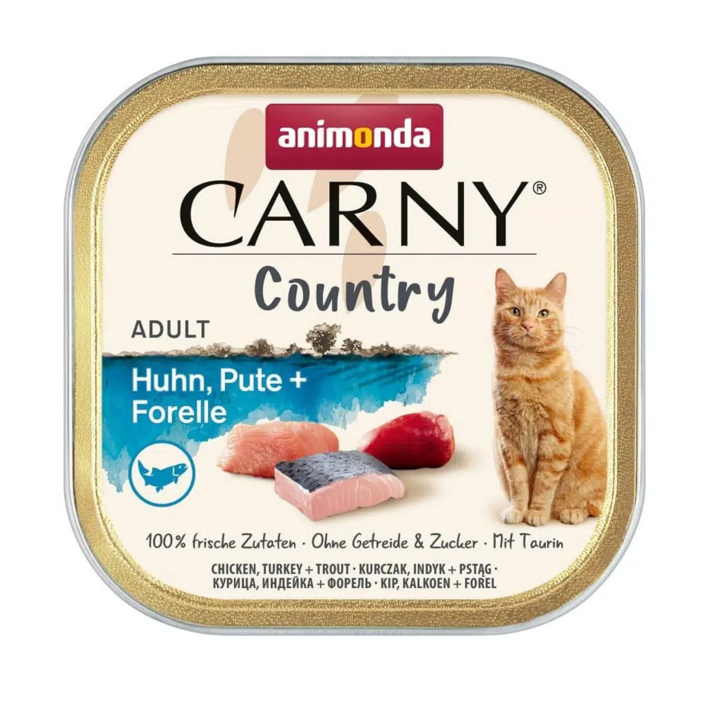 Carny Country Tavuklu, Hindili ve Alabalıklı Yetişkin Kedi Konservesi 100 GR