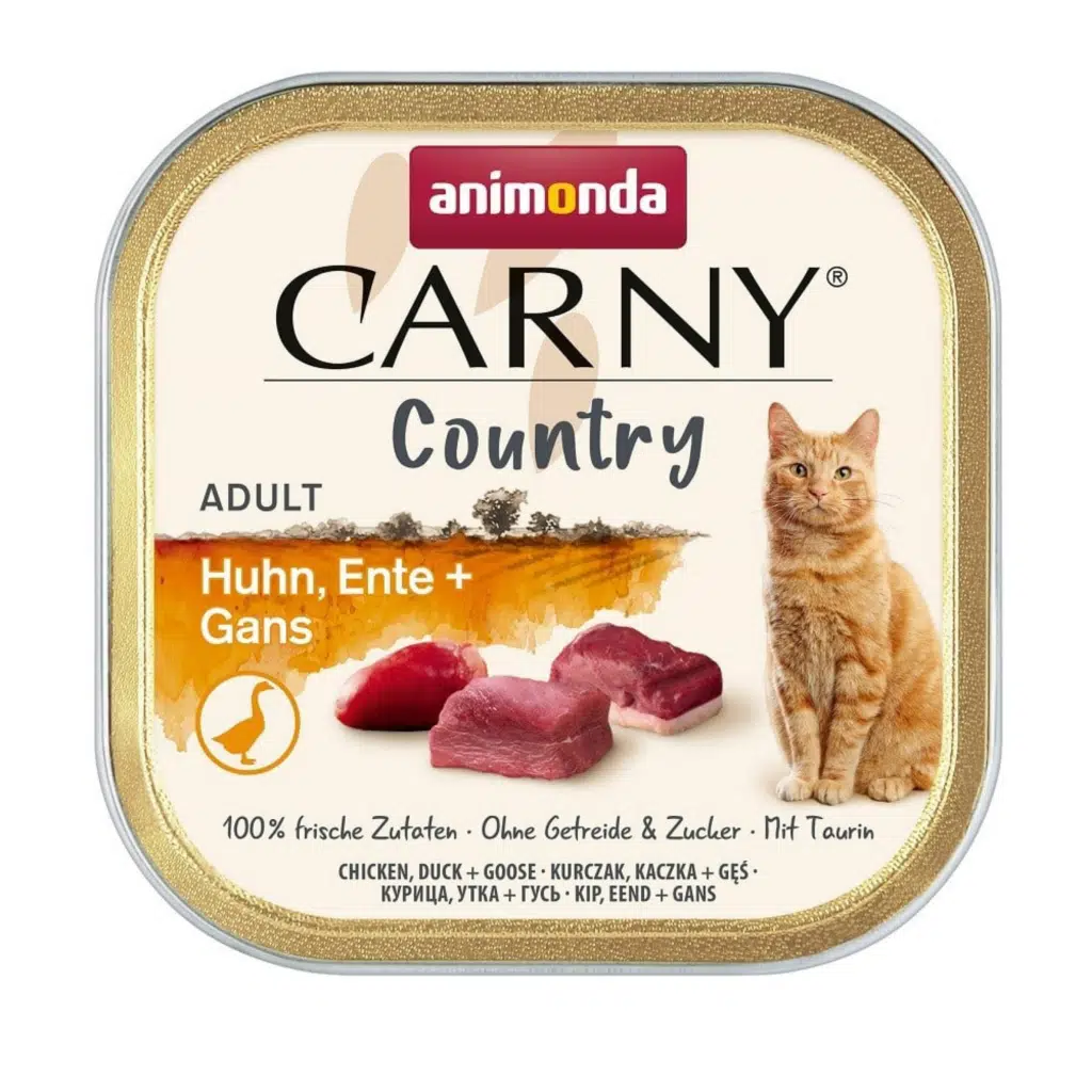 Animonda Carny Country Tavuklu, Ördekli ve Kaz Etli Yetişkin Kedi Konservesi 100 GR