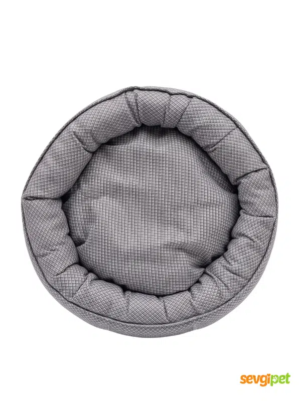 Simit Kedi Yatağı 2 Parçalı Minderli - Yumuşak ve Konforlu (Karışık Renk)