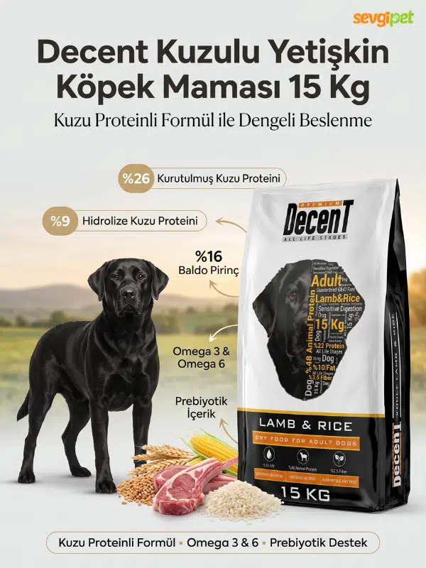 Kuzulu Yetişkin Köpek Maması 15 KG (Yeme Garantili) Kuzulu Yetişkin Köpek Maması 15 KG (Yeme Garantili)