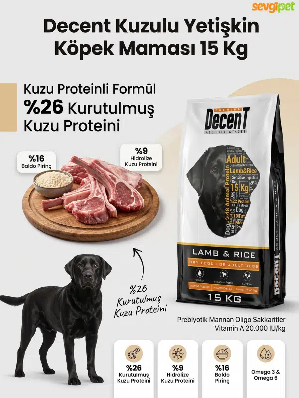 Kuzulu Yetişkin Köpek Maması 15 KG (Yeme Garantili) Kuzulu Yetişkin Köpek Maması 15 KG (Yeme Garantili)