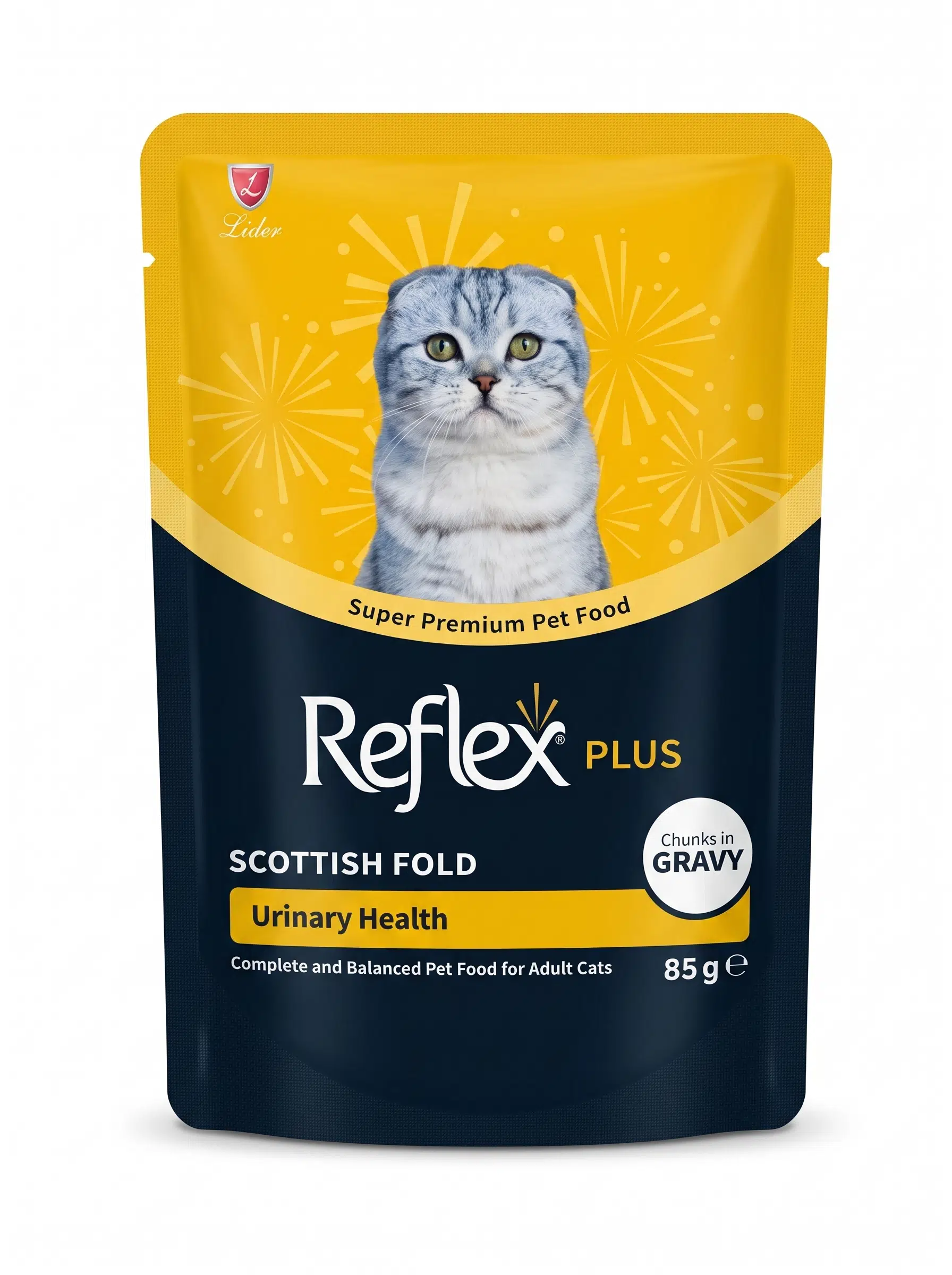 Plus Pouch Scottish Fold İdrar Yolu Sağlığı Destekli Soslu Yetişkin Kedi Yaş Maması 85 GR