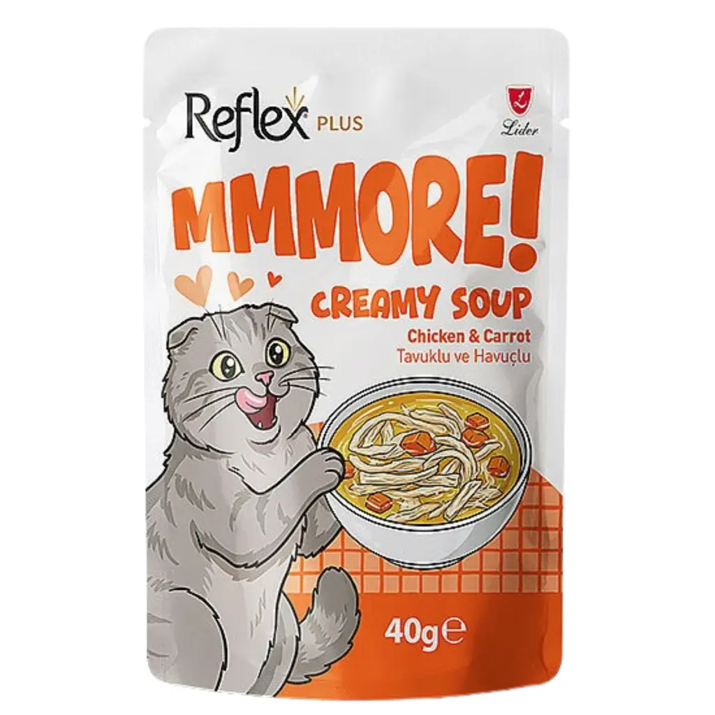 MMMORE Tavuklu ve Havuçlu Kremalı Kedi Çorbası 40gr
