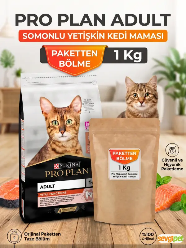 Pro Plan Adult Somonlu Yetişkin Kedi Maması 1 kg