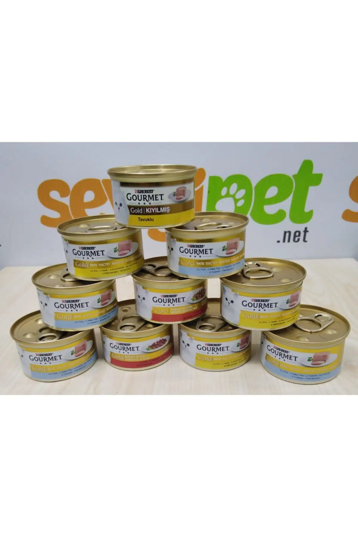 10 Adet Gourmet Kedi Yaş Mama