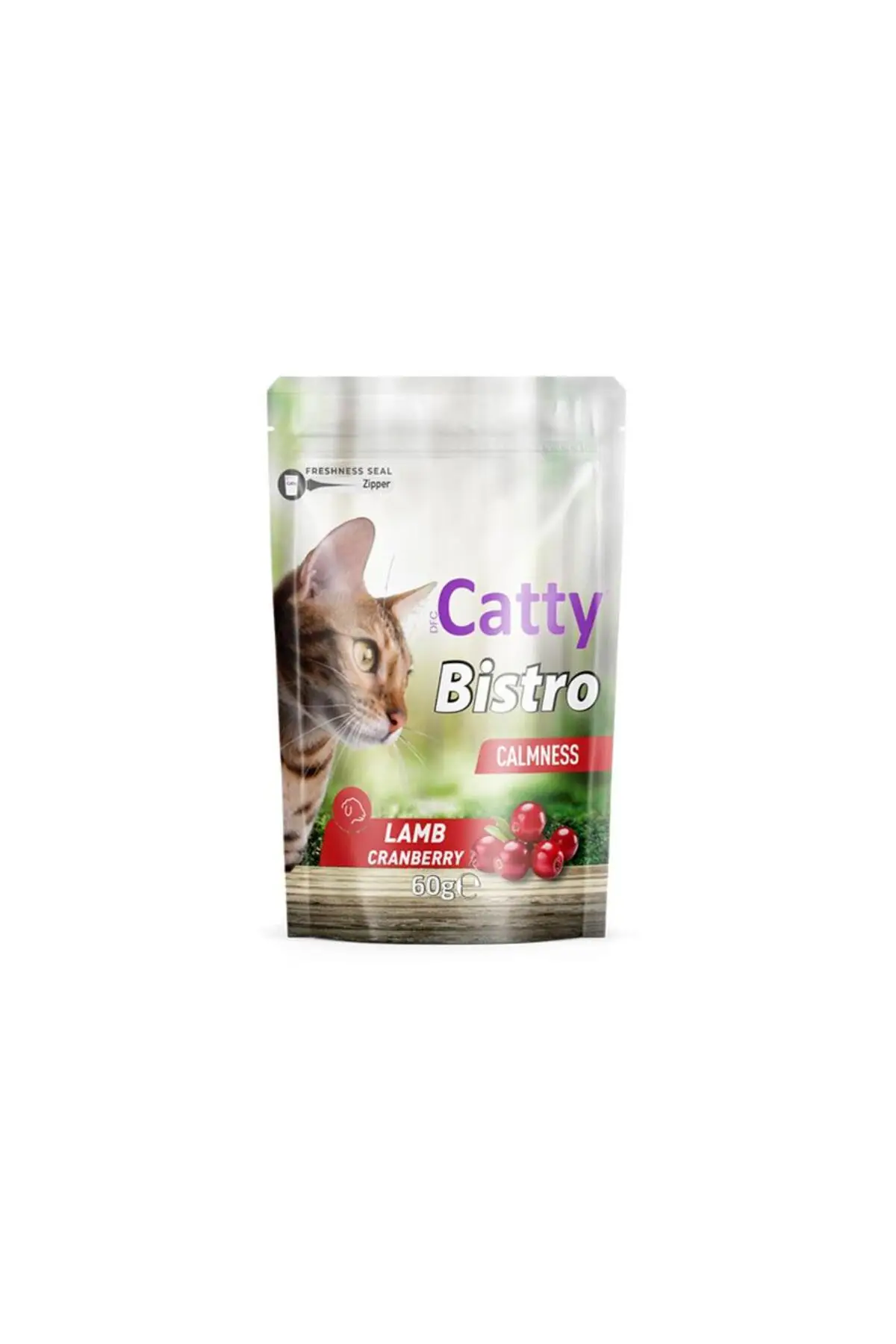 2Bistro Sakinleşme Etkili Kuzulu ve Kızılcıklı Kedi Ödül Maması 60 Gr