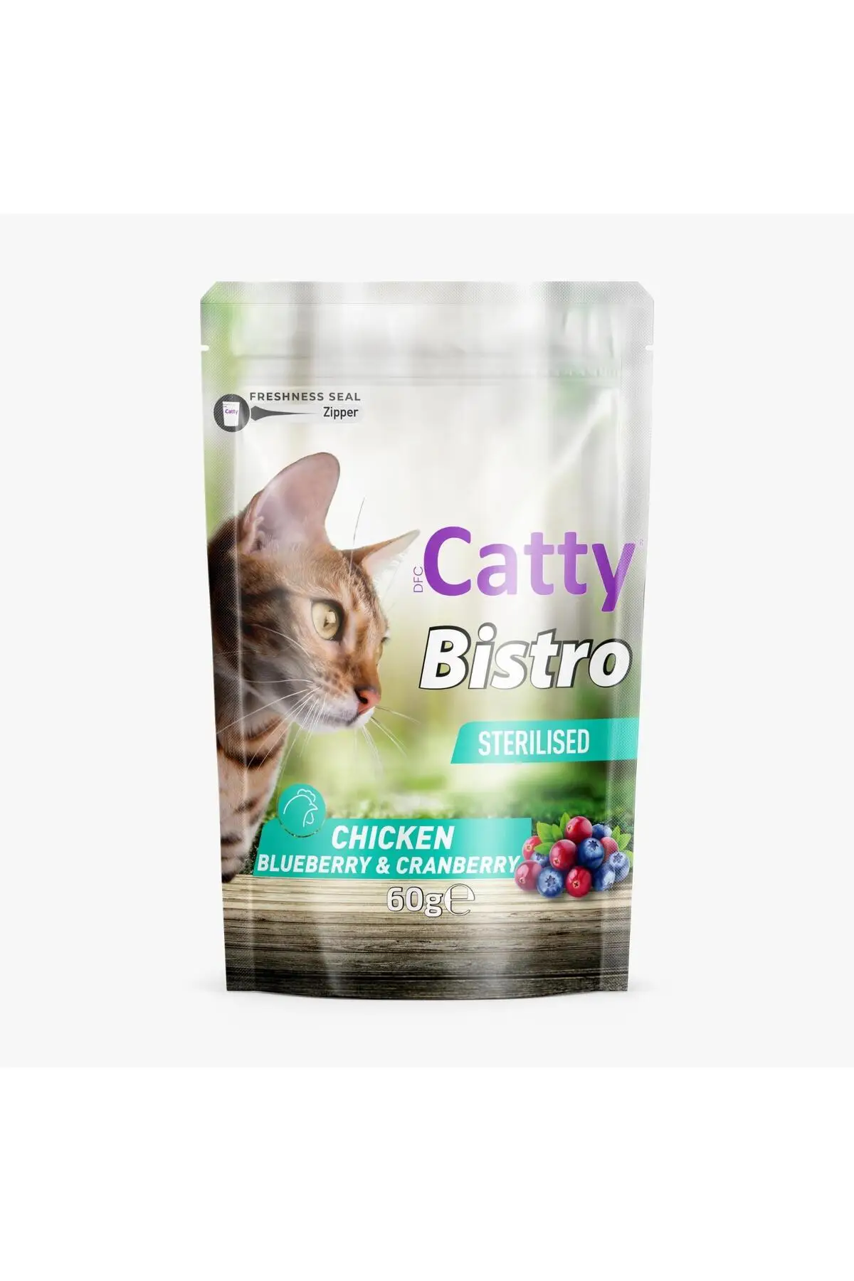BİSTRO KISIRLAŞTIRILMIŞ TAVUKLU YABAN MERSİNLİ KIZILCI20KLI 60G (STERILISED)