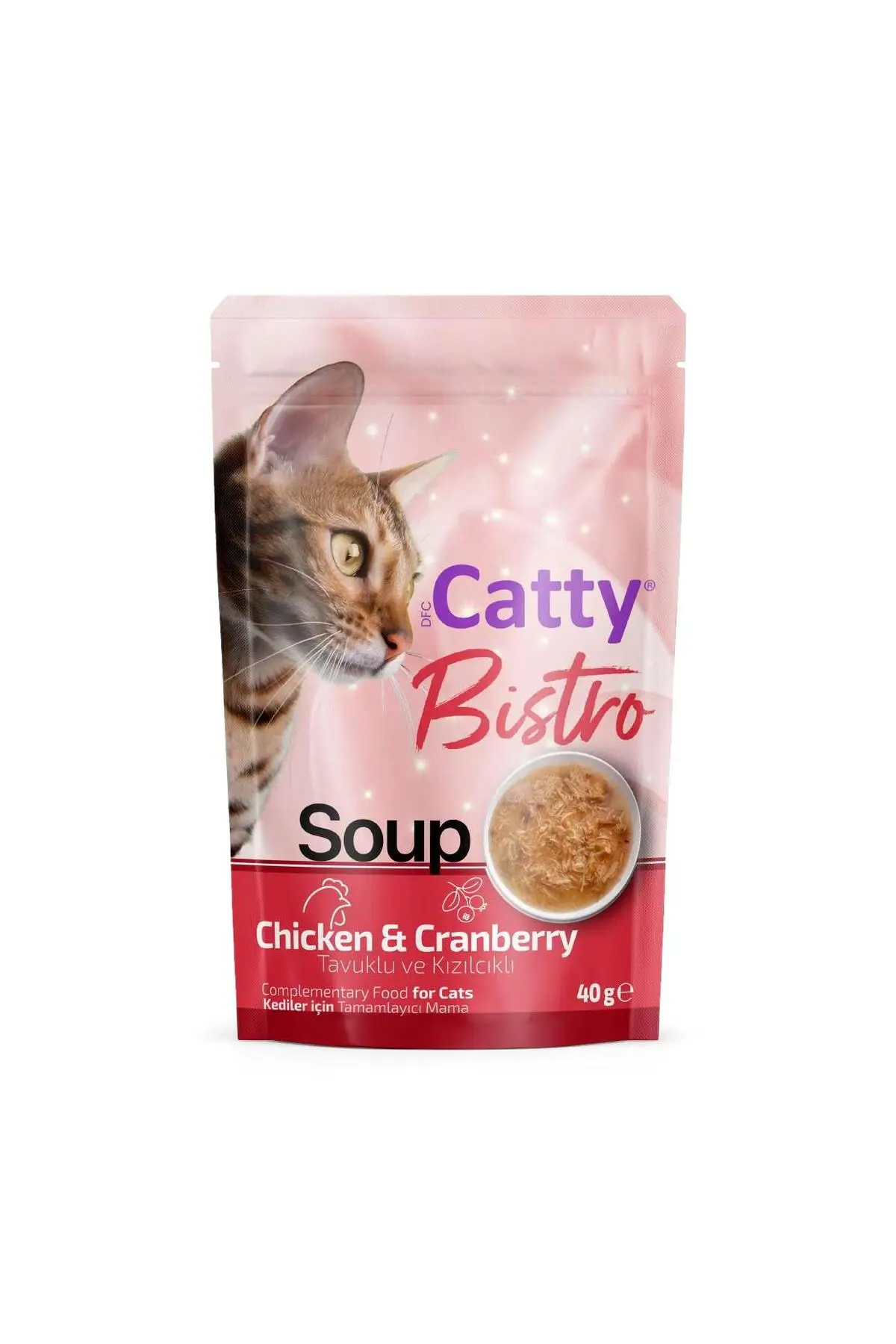 Bistro Tavuklu ve Kızılcıklı Kedi Çorbası 40 Gr