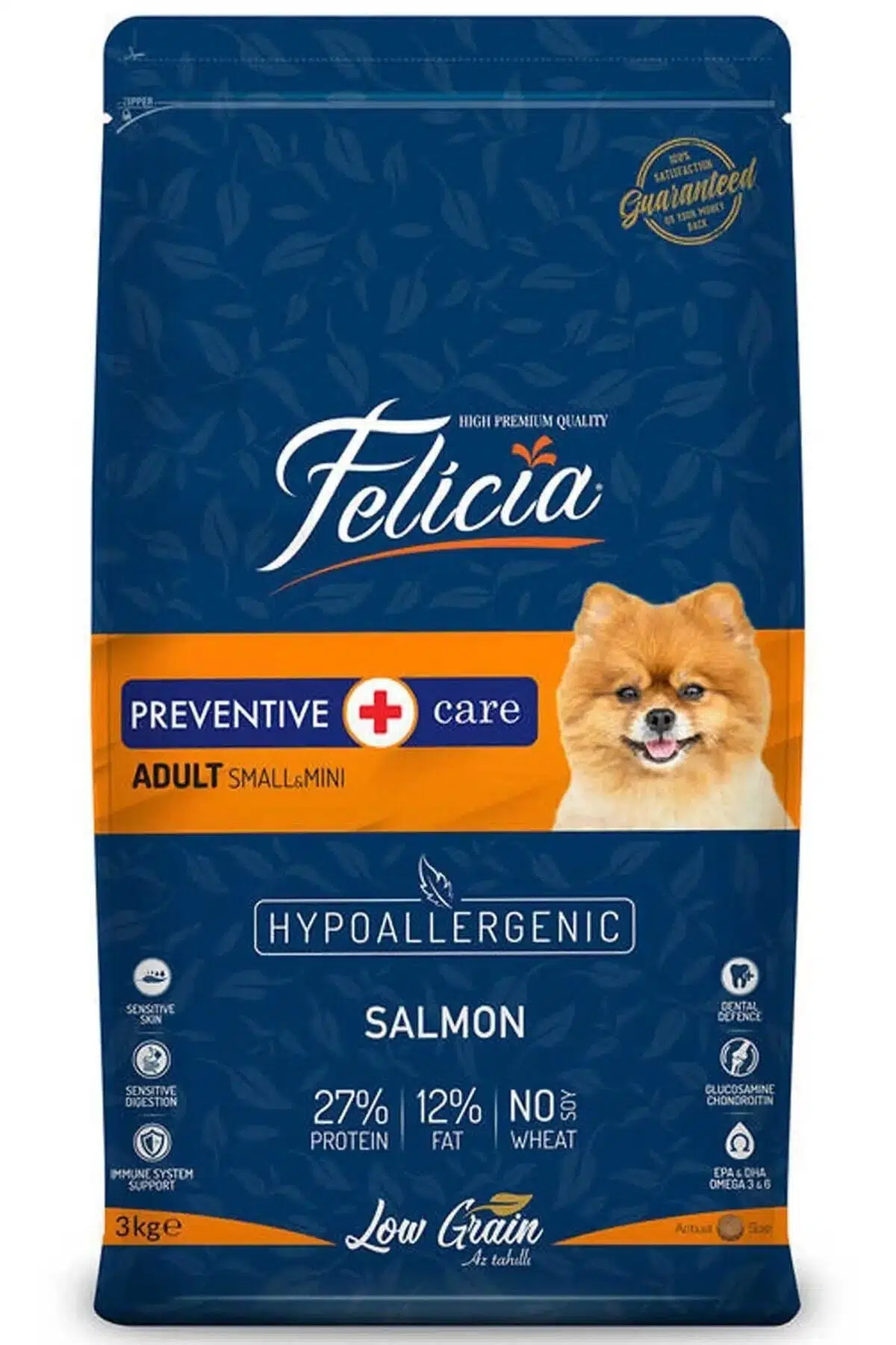 Felicia Somonlu Küçük Irk Yetişkin Köpek Maması 3kg