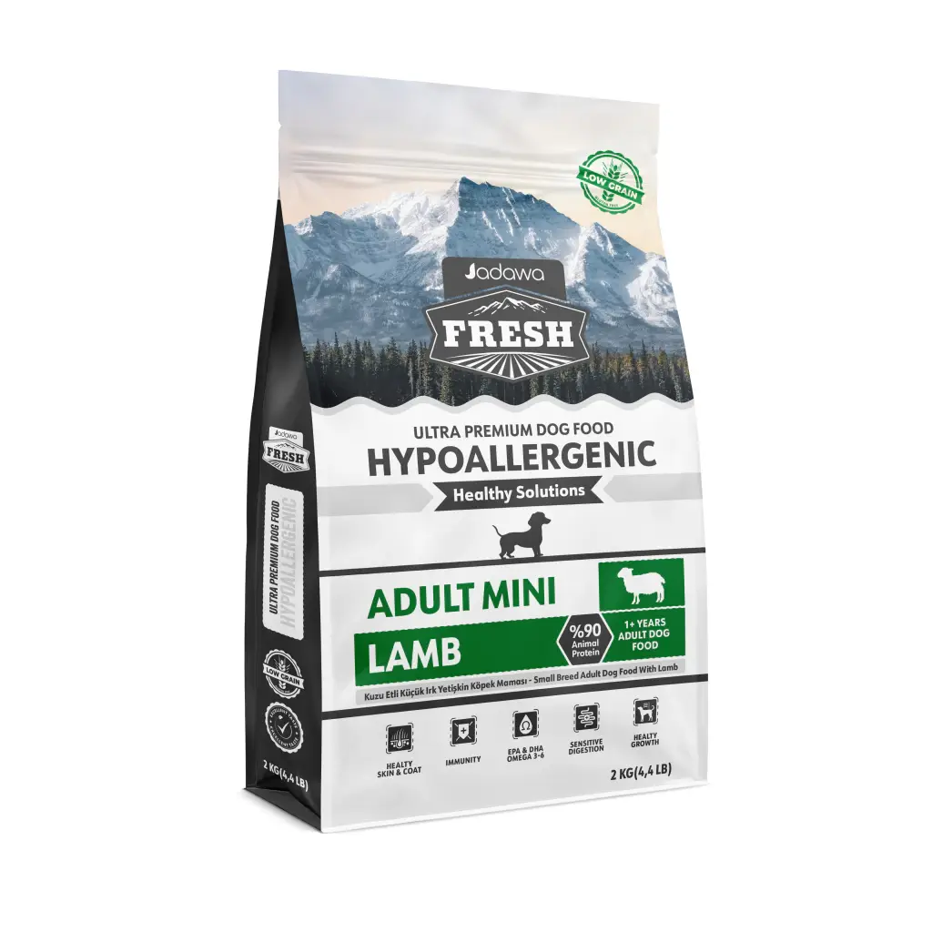 Fresh Mini Adult Hipoalerjenik Küçük Irk Kuzulu Yetişkin Köpek Maması 2kg