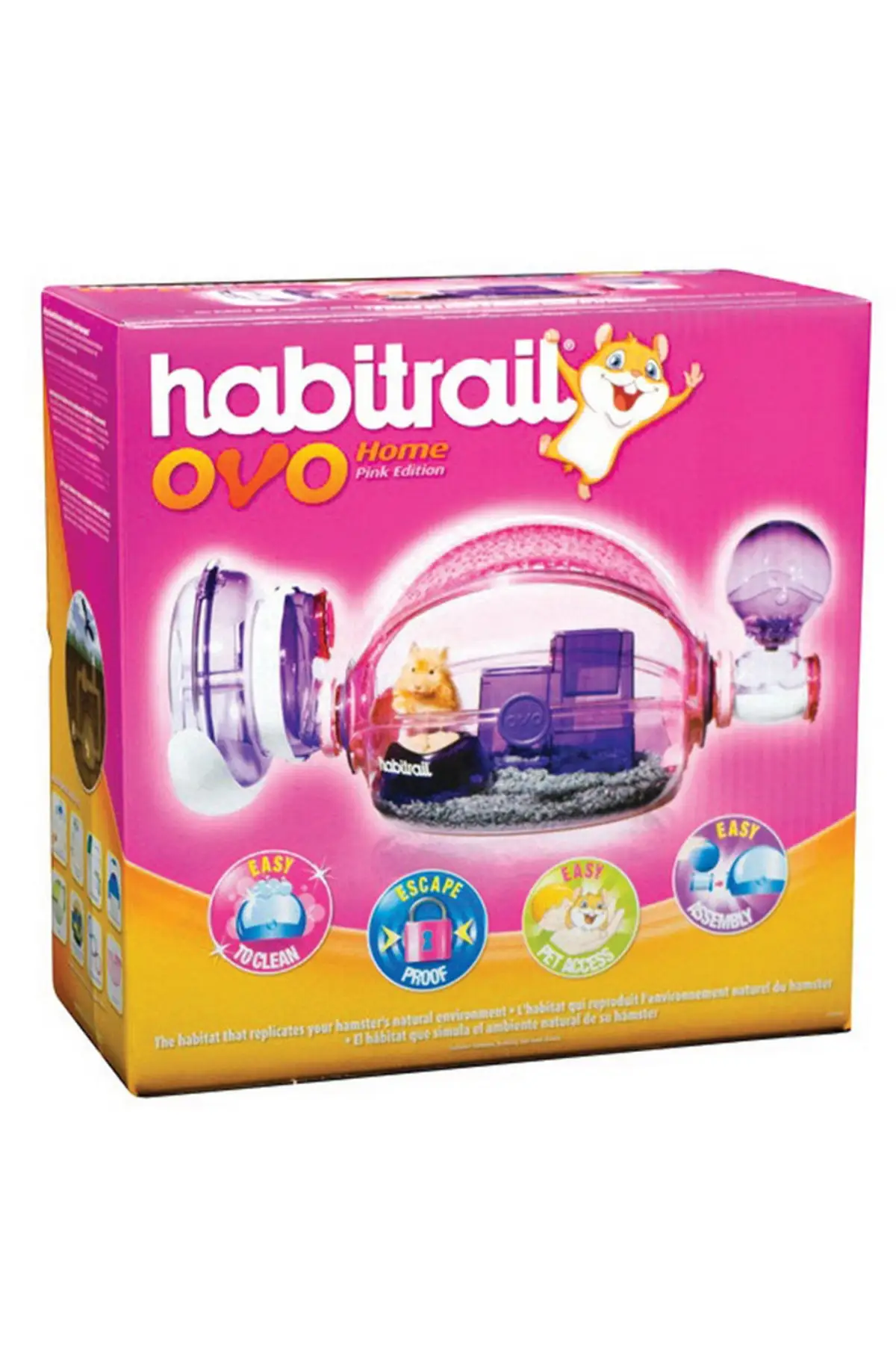 HGN Habitrail Ovo Home Pembe Hamster Kafesi