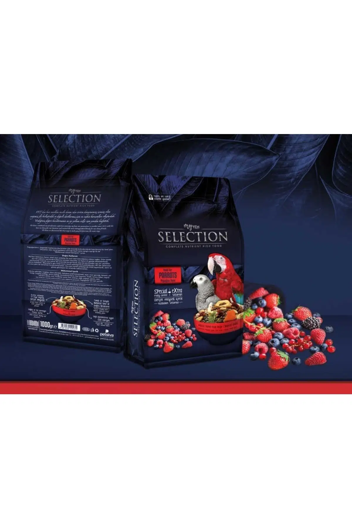 myyem Selection 10 Çeşit Gerçek Meyveli Papağan Yemi 750 gr