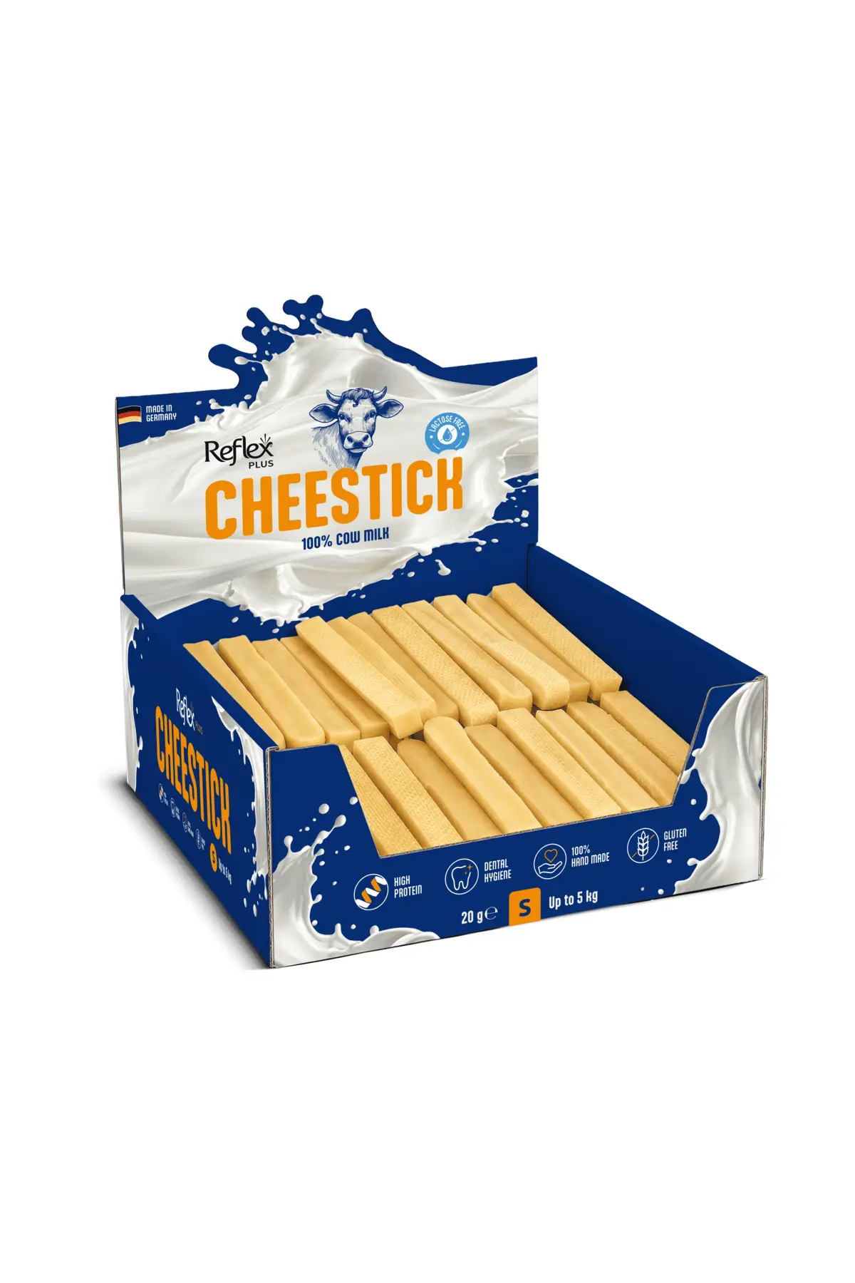 Plus CheeseStick 50'li %100 Sütlü Köpek Ödül Çubuğu S