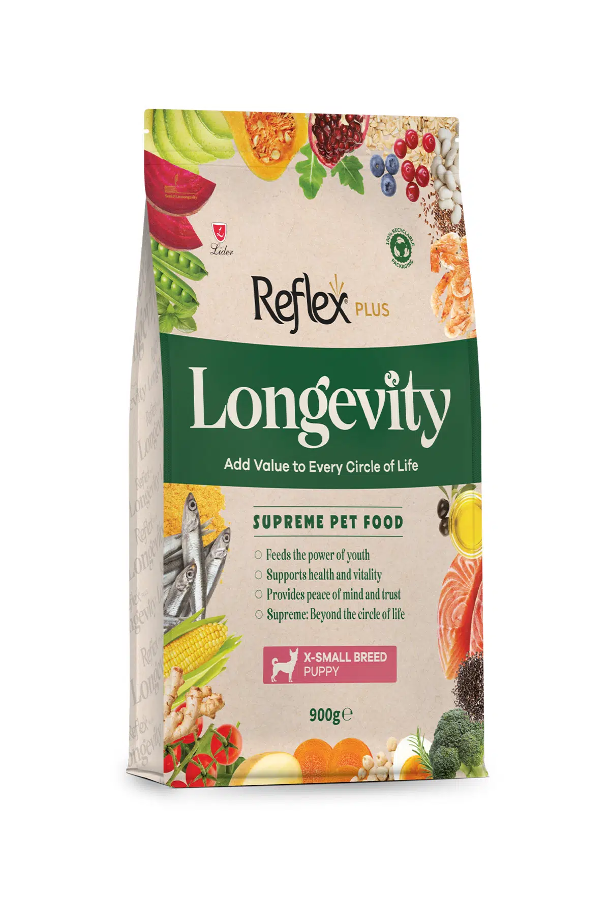 Plus Longevity Çok Küçük Irk Yavru Köpek Maması 990gr