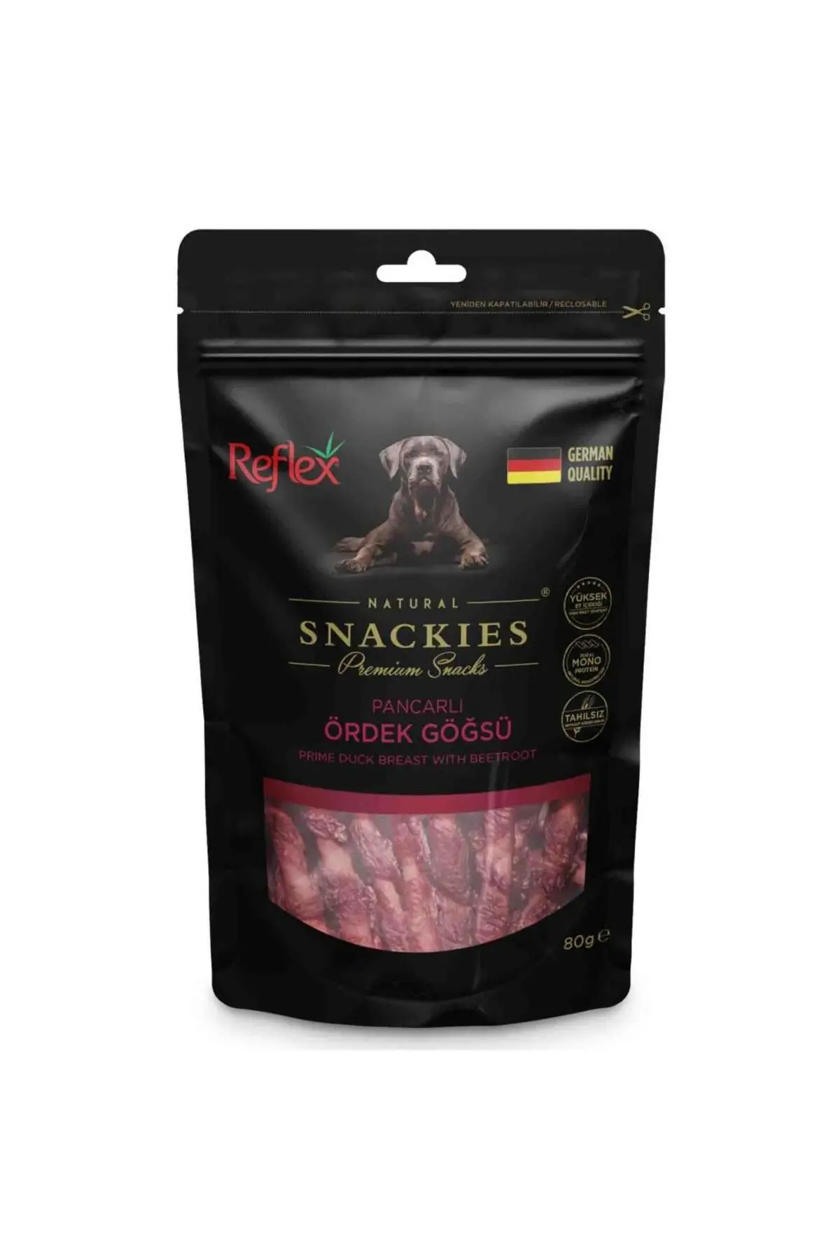 Reflex Snackies Pancarlı Ördek Göğsü Köpek Ödülü 90 Gr