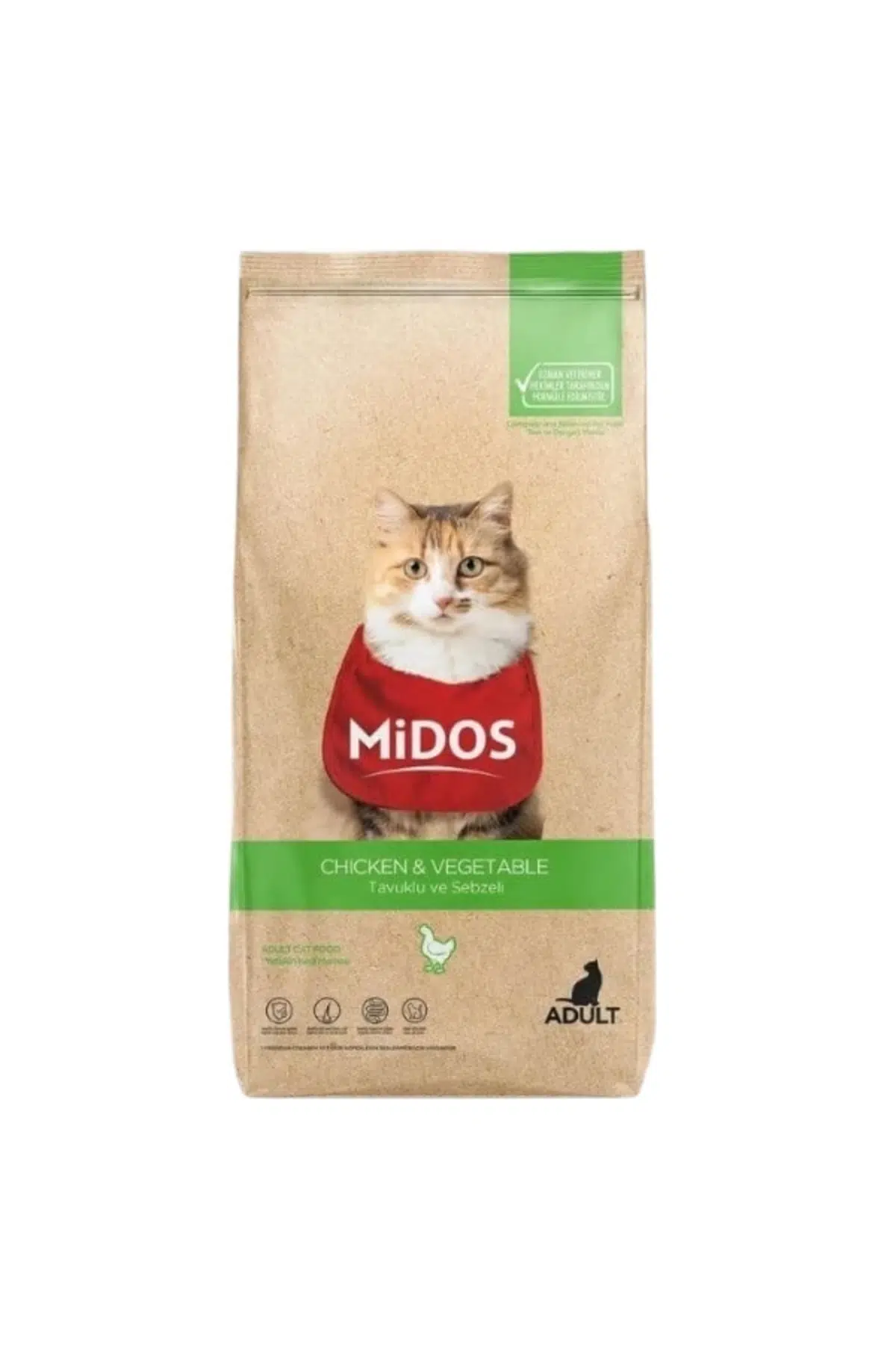 Tavuk ve Sebzeli Yetişkin Kedi Maması Yetişkin 15 Kg