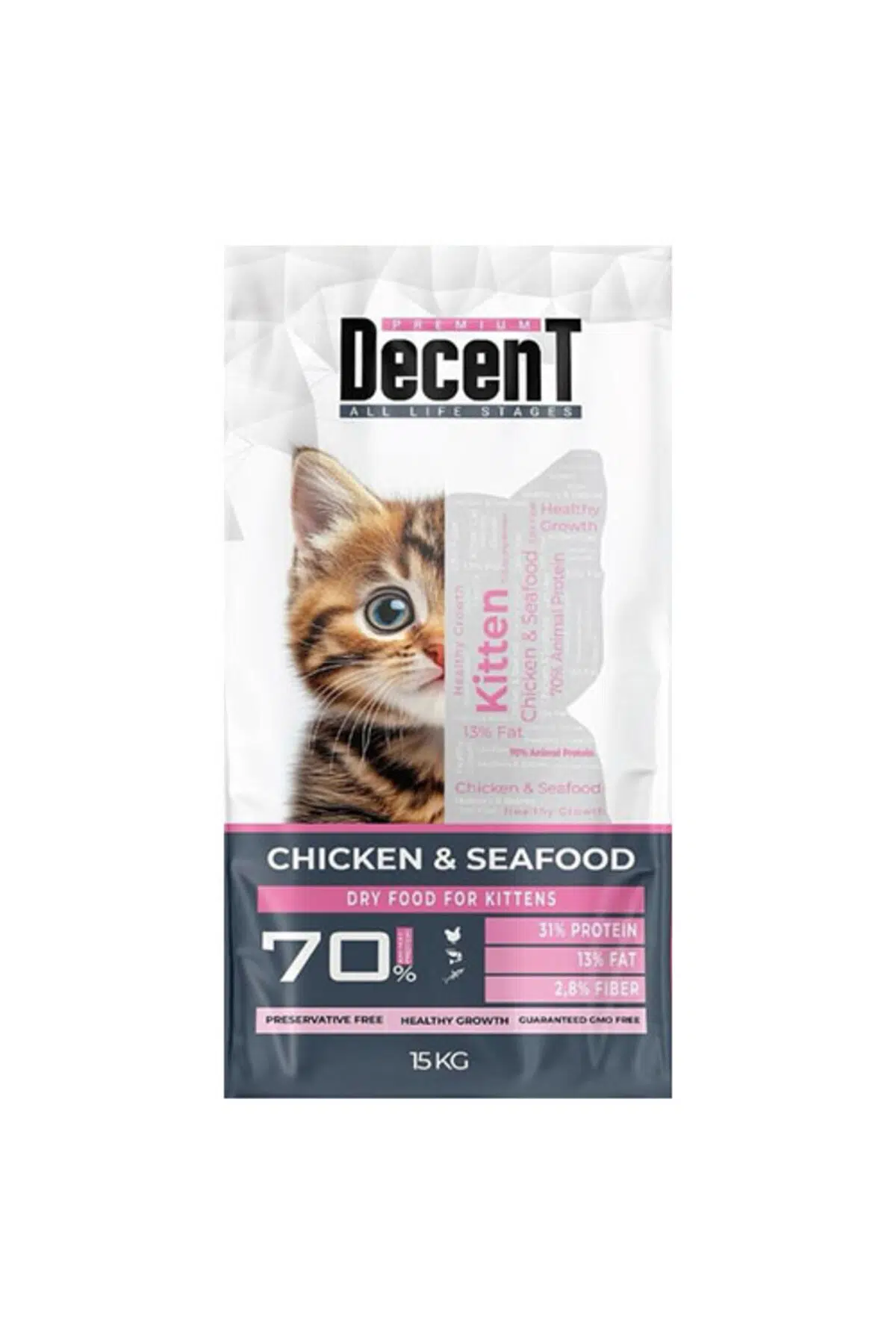 Tavuklu ve Balıklı Yavru Kedi Maması 15 Kg