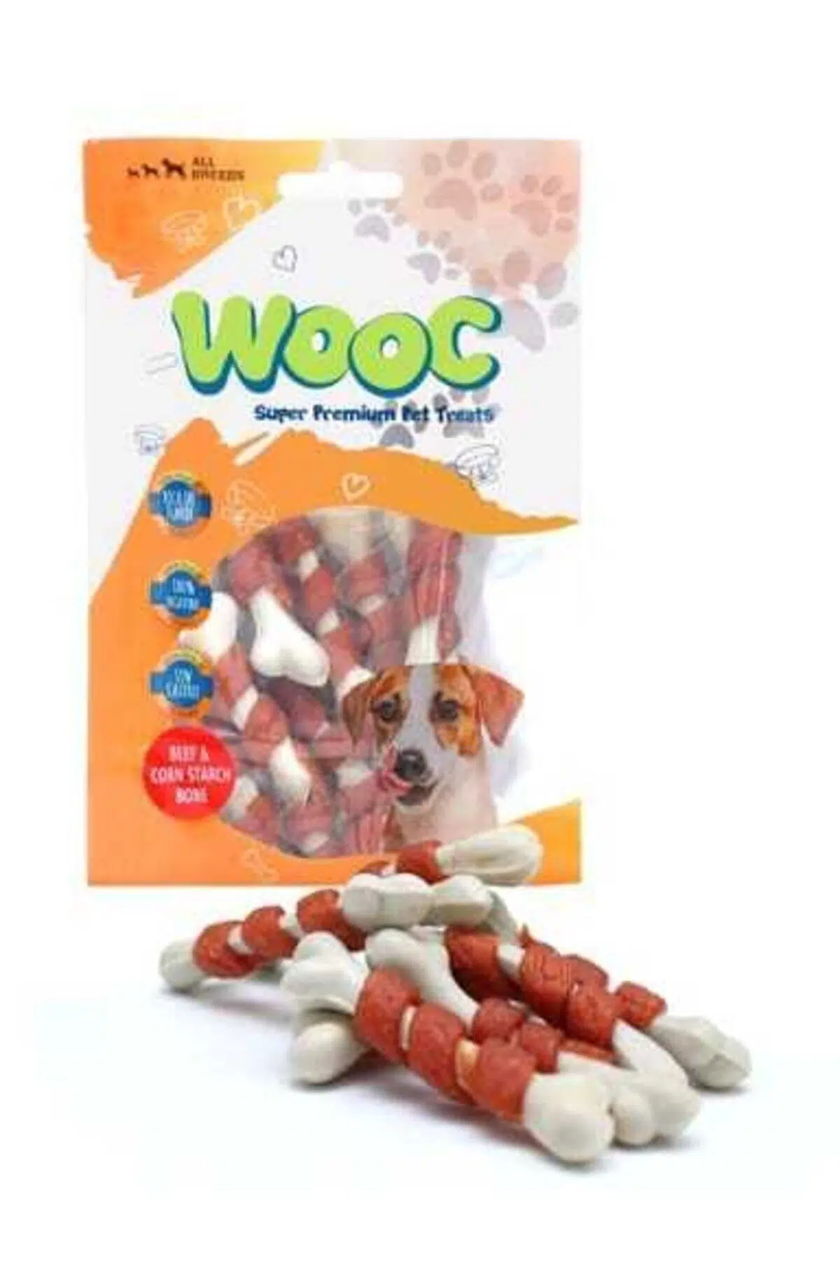 wooc Dog Biftek Sargılı Kalsiyum Kemikli Ödül